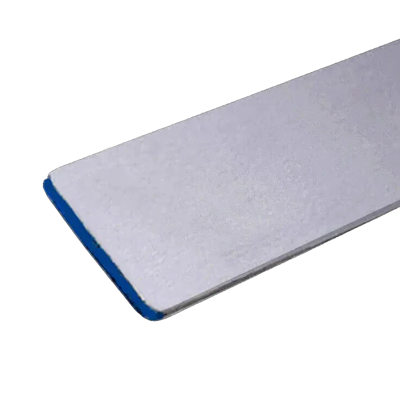 Piece of steel on a blank background.