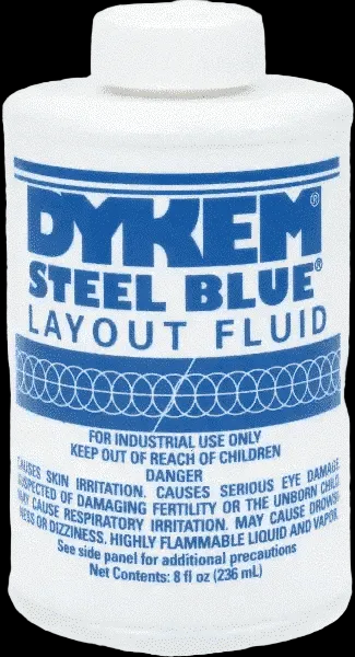 Dykem Steel Blue Layout Fluid 8oz.