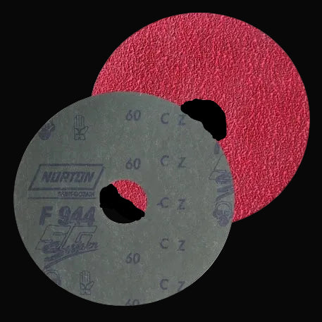 5 x 7/8 F944 Red Heat Ceramic Resin Fiber Discs 25/Box