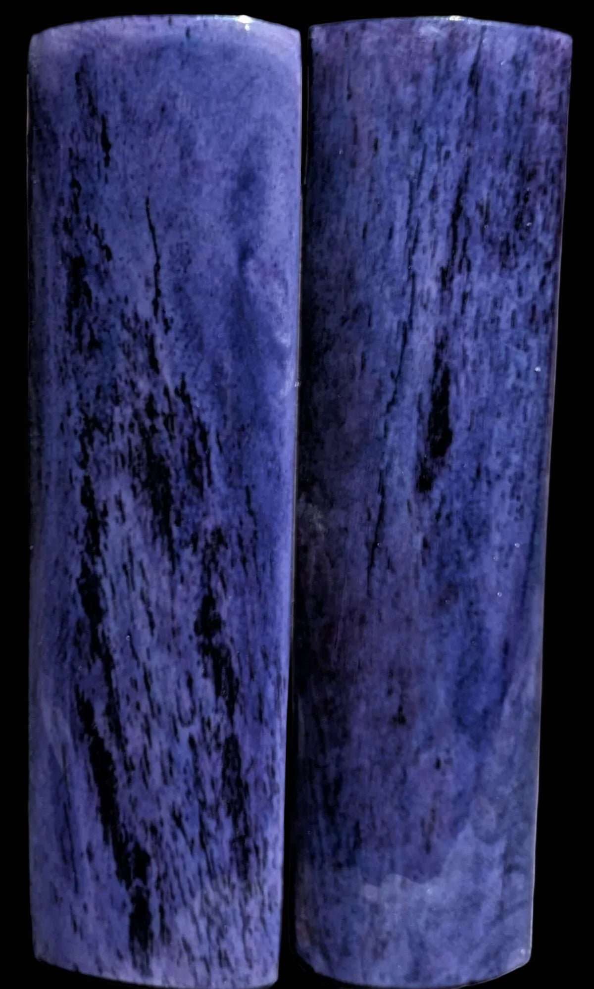 Smooth Bone Dyed Purple "Radius" Scales