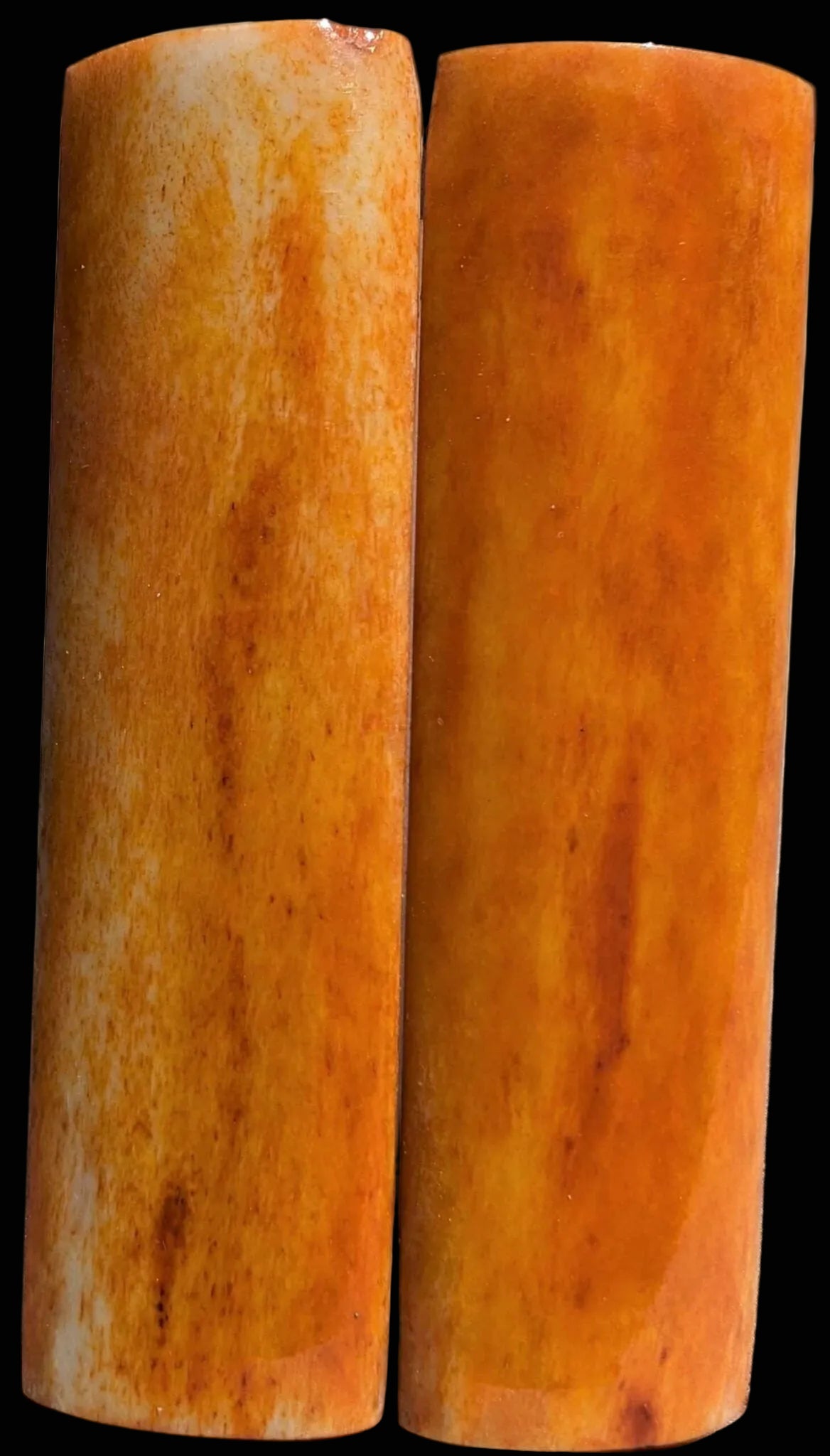 Smooth Bone Dyed Orange "Radius" Scales