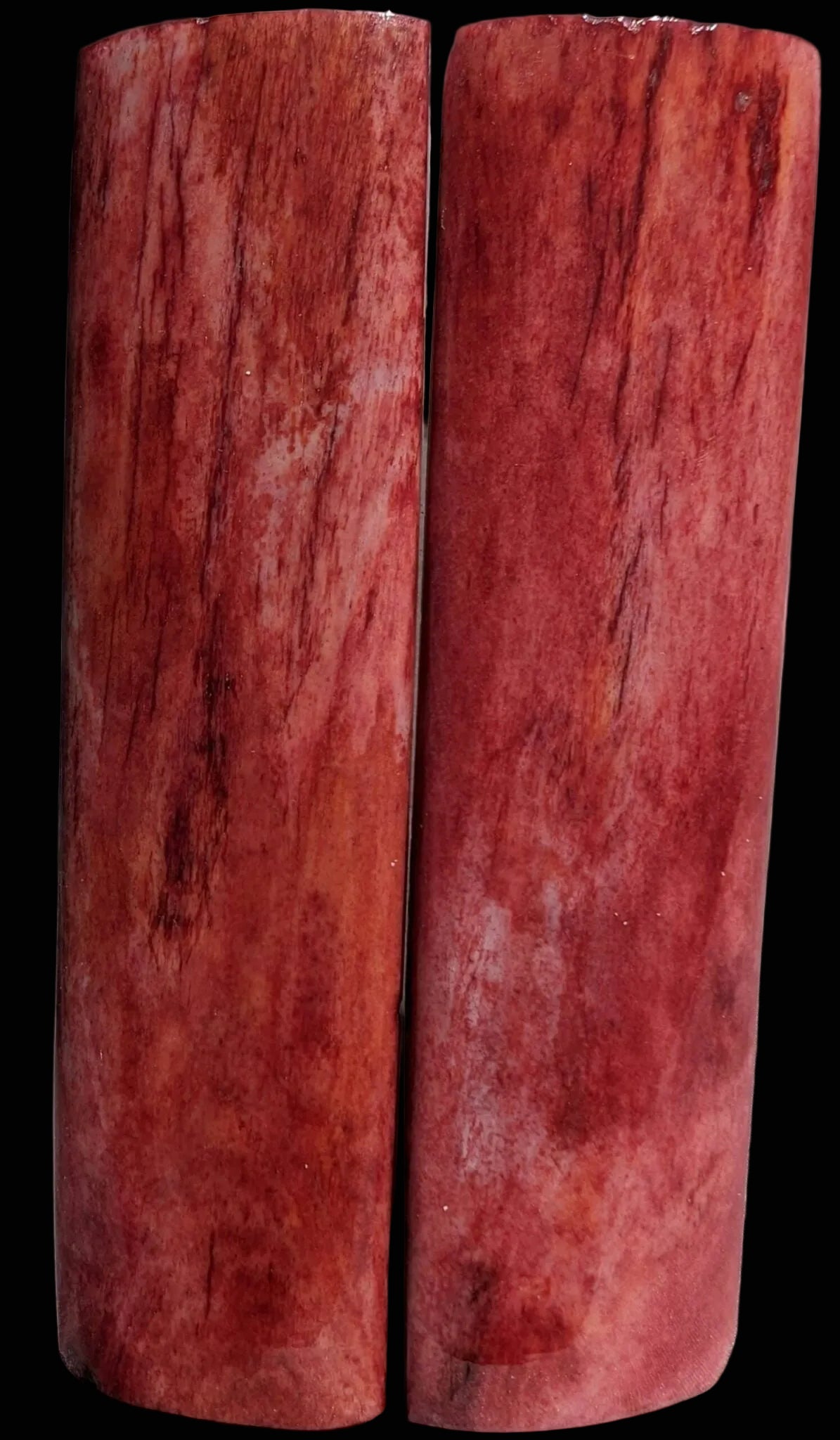 Smooth Bone Dyed Red "Radius" Scales