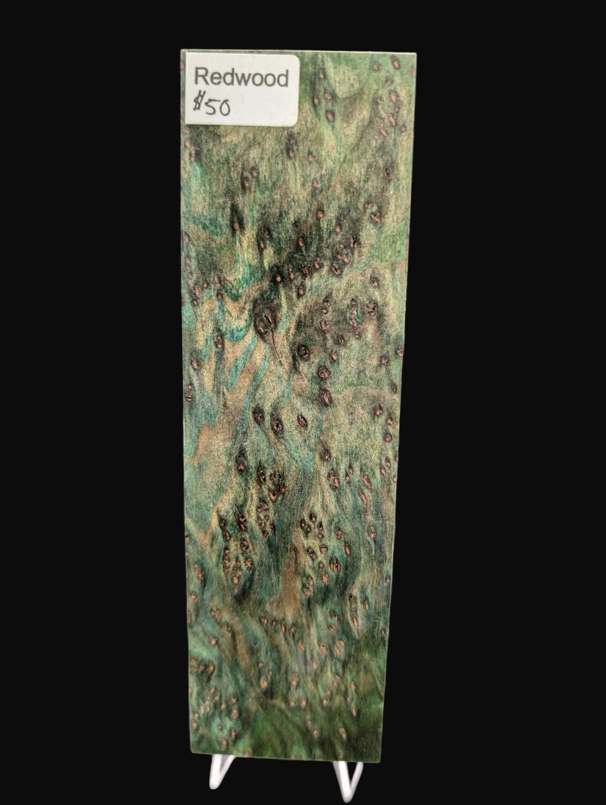 Dyed Redwood Block #044