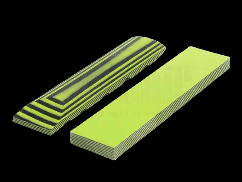 Toxic Green/Black G-10 - 12 x 12 x 3/8"