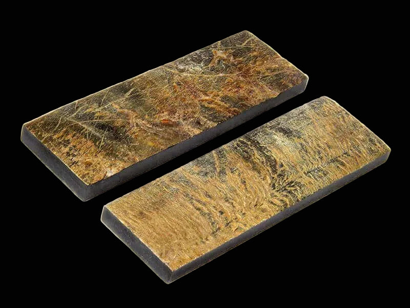 Bark Buffalo Horn Scales - 5" x 1-1/2" x 1/4"