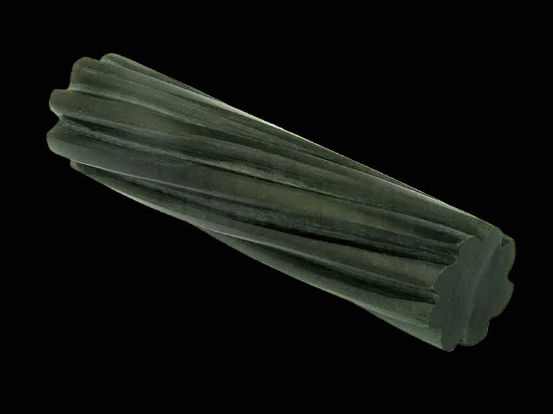 Swirled Black Buffalo Horn Roll - 4-1/2" x 1"