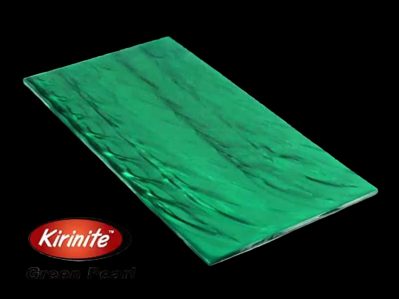 6" x 1-1/2" x 1/8" Kirinite Green Pearl - Pair