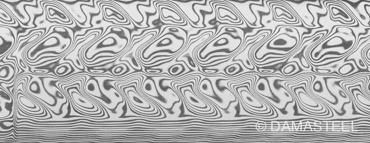 .100" x 1"  Gysinge Damasteel