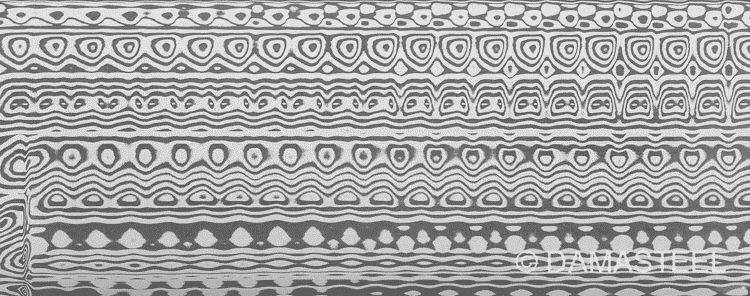 .100" x 1"  Munin Damasteel