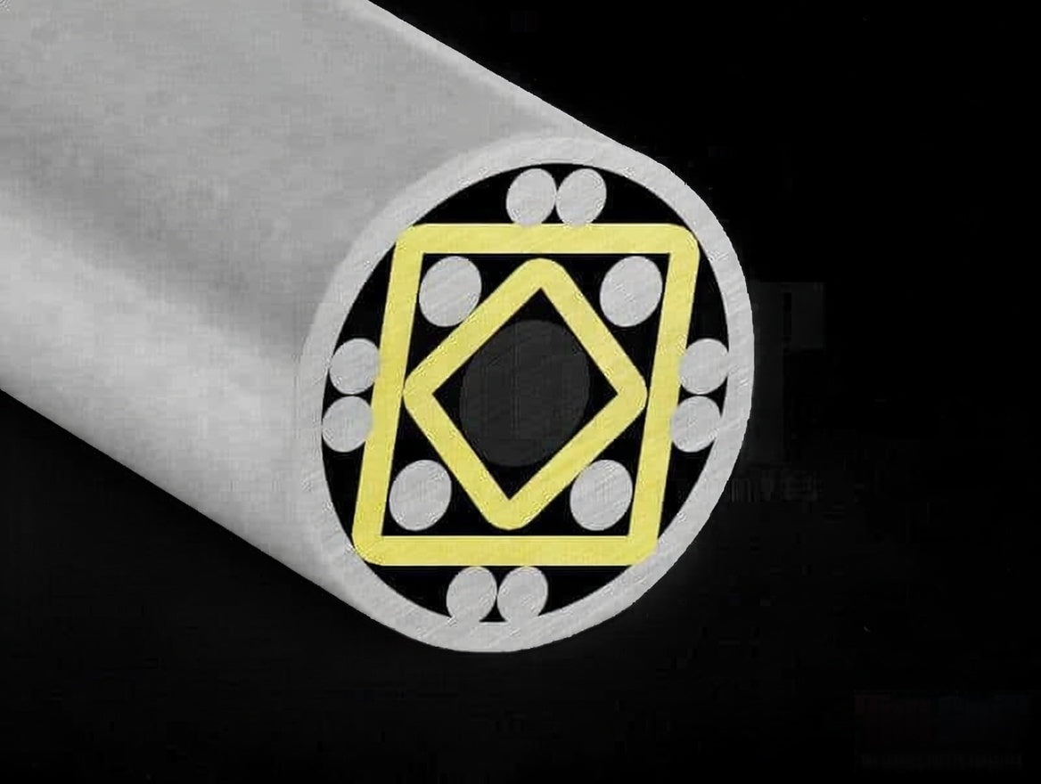 1/4 x 12" Mosaic Pin Stainless # S4