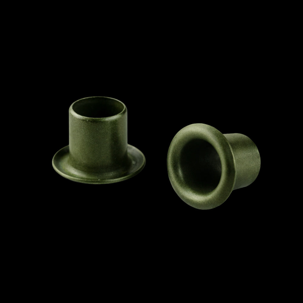 Eyelets - 1/4" Olive Drab Green -50 pk