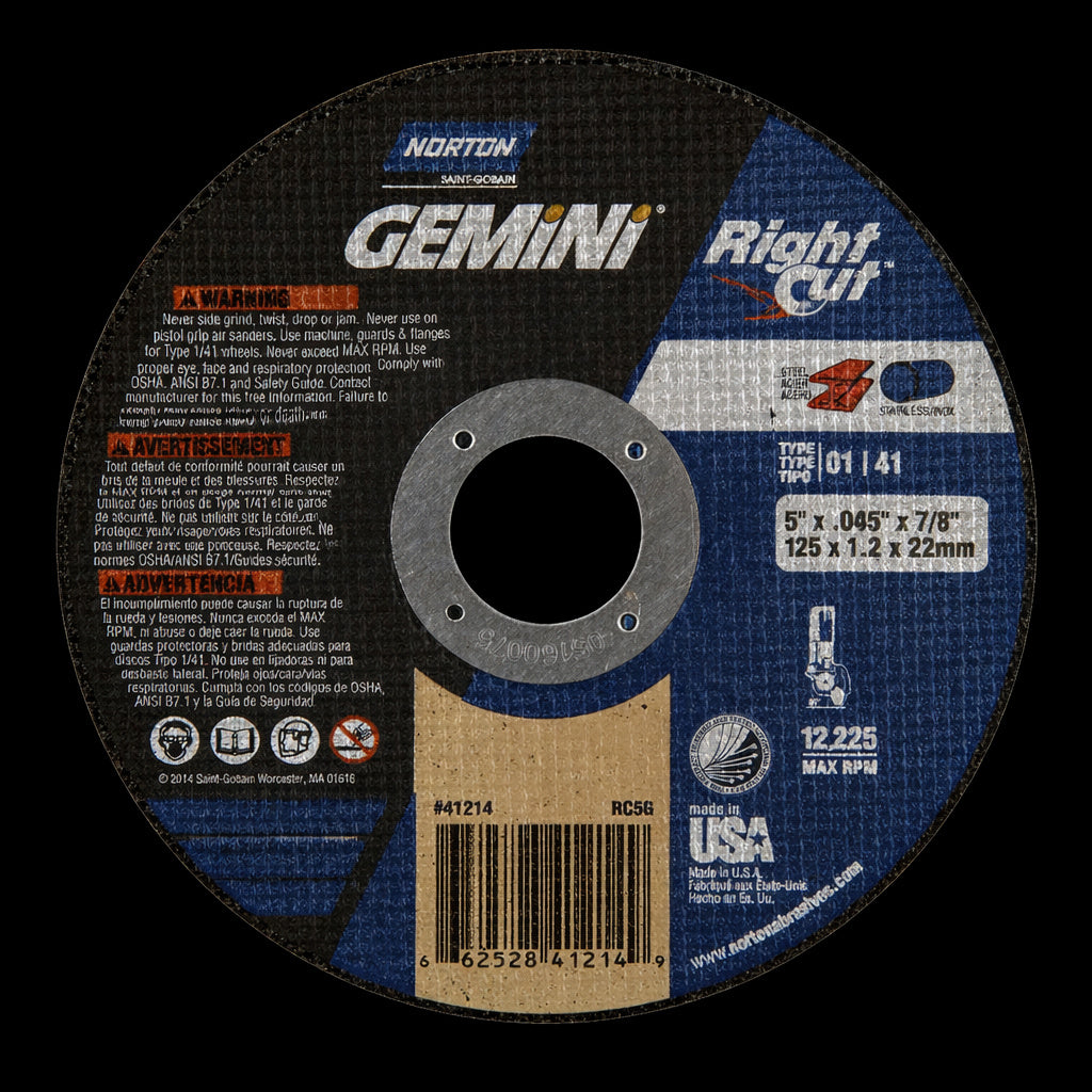 04" x 1/16" x 1/4"- Norzon Plus Reinforced Cut Off Wheel