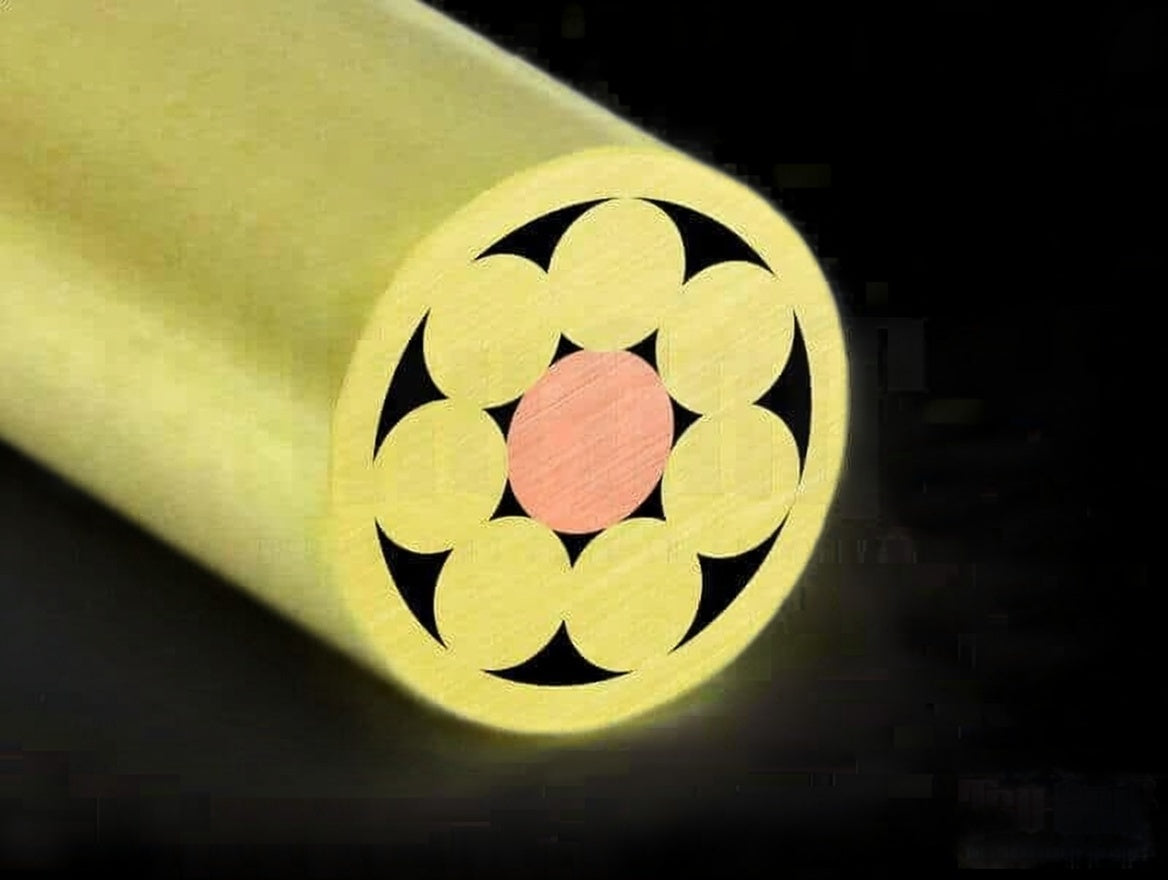 3/16 x 12" Mosaic Pin Brass/Brass/Copper # 316B05